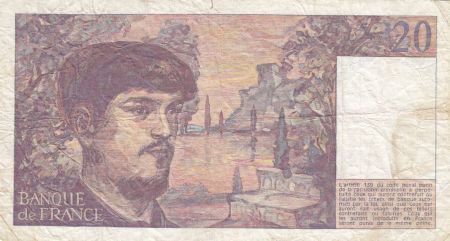 France 20 Francs Debussy - 1980 Série W.002