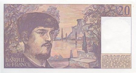France 20 Francs Debussy - 1982