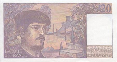France 20 Francs Debussy - 1986