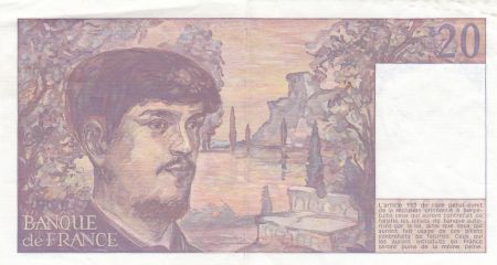France 20 Francs Debussy - 1988 - Série Y.023