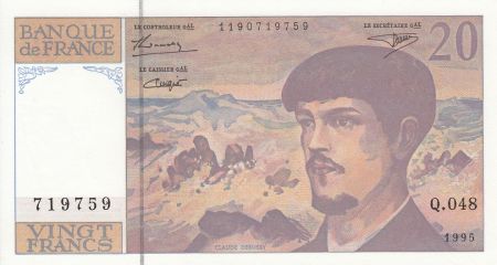 France 20 Francs Debussy - 1995 - Série Q.048