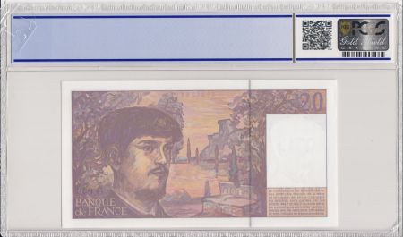 France 20 Francs Debussy - 1995 Série G.48 - PCGS 67 OPQ