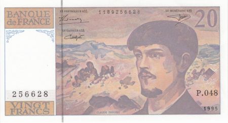 France 20 Francs Debussy - 1995 Série P.48