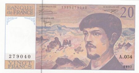 France 20 Francs Debussy - 1997 - Série A.054