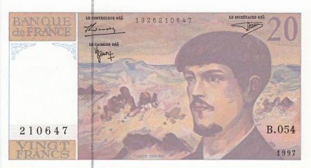 France 20 Francs Debussy - 1997 - Série B.054