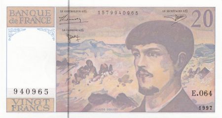France 20 Francs Debussy - 1997 - Série E.064