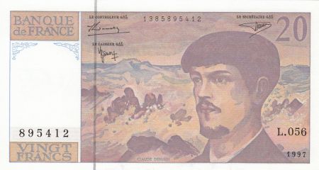 France 20 Francs Debussy - 1997 - Série L.056