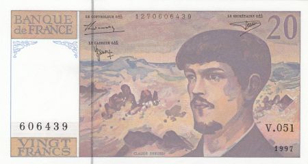 France 20 Francs Debussy - 1997 - Série V.051