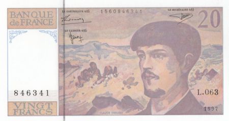 France 20 Francs Debussy - L.063 - 1997