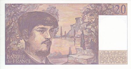 France 20 Francs Debussy - Série V.009- 553205 - Année 1982
