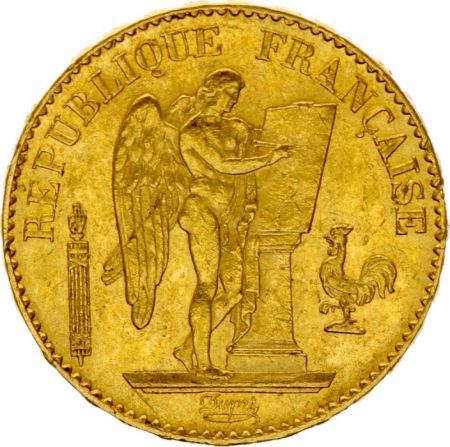 France 20 Francs Génie - 1878 A Paris - joli TTB