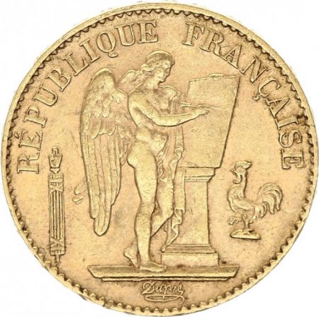 France 20 Francs Génie - III e République - 1887 A