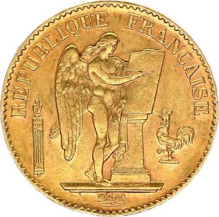 France 20 Francs Genie - III e République - 1896 A Paris