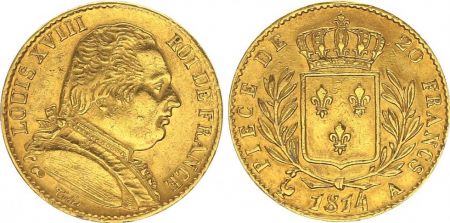 France 20 Francs Louis XVIII - 1814 A Paris