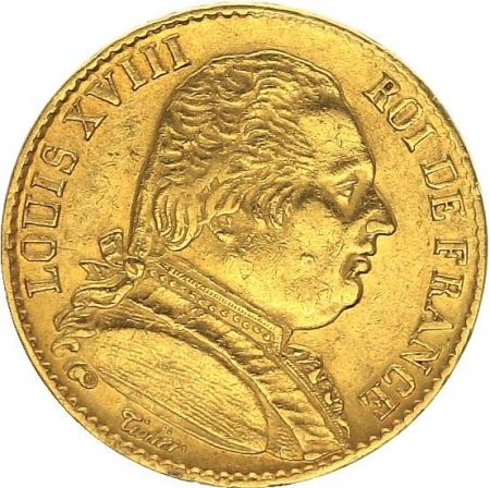 France 20 Francs Louis XVIII - 1814 A Paris