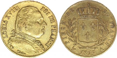 France 20 Francs Louis XVIII - 1815 A Paris