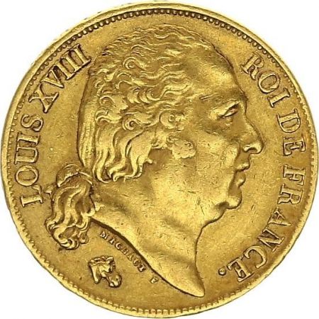 France 20 Francs Louis XVIII - 1817 L Bayonne - 36.180 ex
