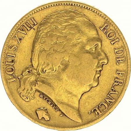 France 20 Francs Louis XVIII - 1819 A Paris