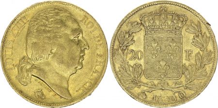 France 20 Francs Louis XVIII - 1820 Q Perpignan