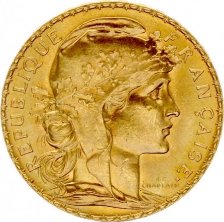 France 20 Francs Marianne - Coq 1908