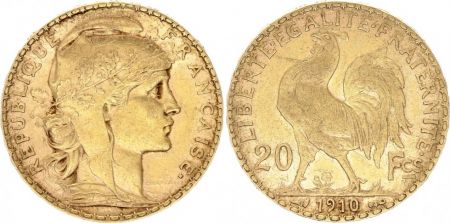 France 20 Francs Marianne - Coq 1910
