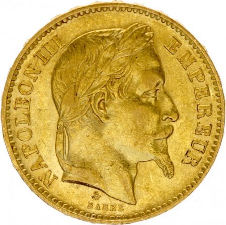 France 20 Francs Napoléon III - Tête Laurée - 1868 A Paris