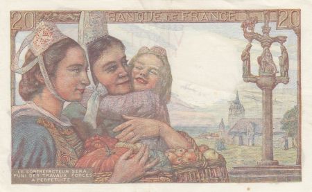 France 20 Francs Pêcheur - 19-05-1949 - Série W.226