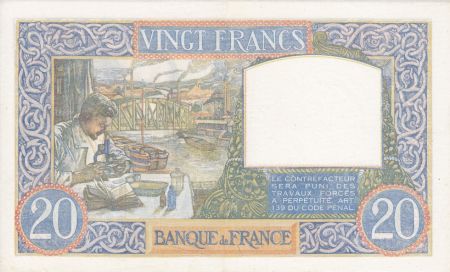 France 20 Francs Science et Travail - 05-12-1940 Série M.1916