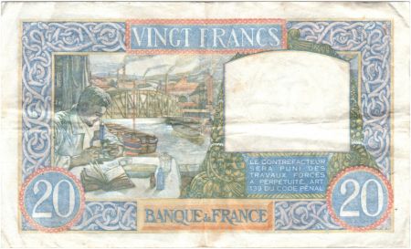 France 20 Francs Science et Travail - 07-12-1939 Série R.276