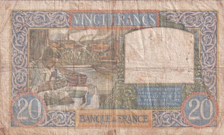 France 20 Francs Science et Travail - 11-06-1941 - Série J.4283