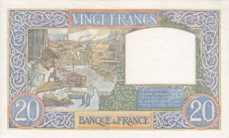 France 20 Francs Science et Travail - 11-06-1941 Série E.4607