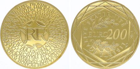 France 200 Euro Or - Euro des Régions - 2011 -   Neuf