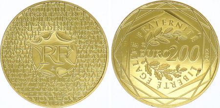 France 200 Euro Or - Euro des Régions - 2012 -   Neuf