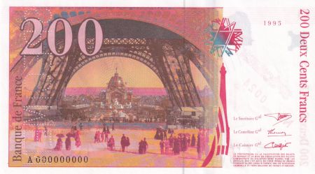 France 200 Francs - Gustave Eiffel - Spécimen - 1995