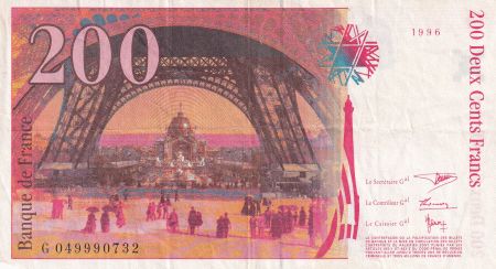 France 200 Francs - Gustave Eiffel - Tour Eiffel - 1996 - Lettre G - F.75.03b