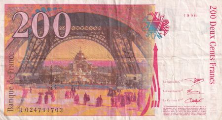 France 200 Francs - Gustave Eiffel - Tour Eiffel - 1996 - Lettre R - F.75.02