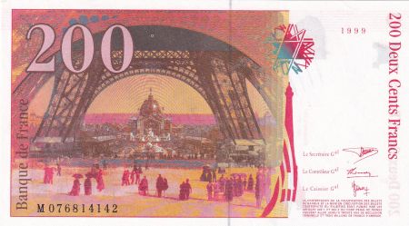 France 200 Francs - Gustave Eiffel - Tour Eiffel - 1999 - Lettre M