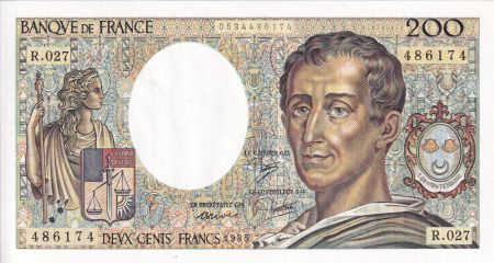 France 200 Francs - Montesquieu - 1985 - Série R.027 - F.70.05