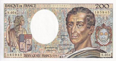 France 200 Francs - Montesquieu - 1987 - Série N.054 - F.70.07