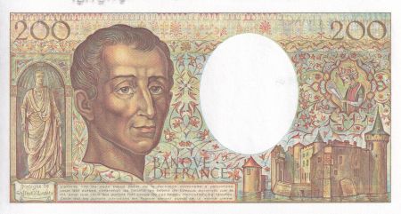 France 200 Francs - Montesquieu - 1989 - Série A.072 - F.70.09
