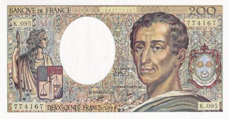 France 200 Francs - Montesquieu - 1990 - Série K.095 - F.70.10b
