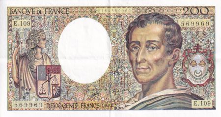 France 200 Francs - Montesquieu - 1992 - Série E.109 - F.70.12a