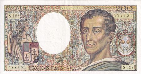 France 200 Francs - Montesquieu - 1992 - Série S.127 - F.70.12c