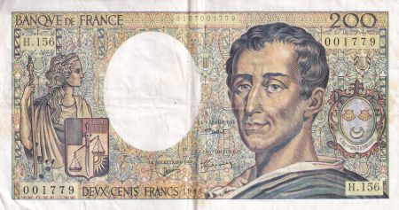France 200 Francs - Montesquieu - 1994 - Série H.156 - F.70/2.01