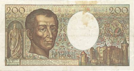 France 200 Francs 1991 Fauté France - Montesquieu - Série Y.087