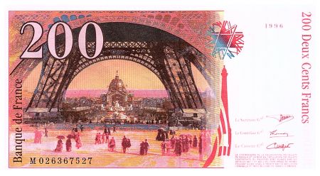 France 200 Francs Gustave Eiffel - Tour Eiffel - 1996