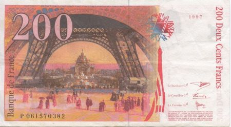 France 200 Francs Gustave Eiffel - Tour Eiffel - années 1995 à 1999