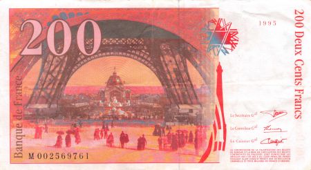 France 200 Francs Gustave Eiffel 1995 - Tour Eiffel - Séries diverses - TTB