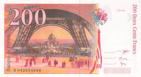 France 200 Francs Gustave Eiffel 1999 - Tour Eiffel - TTB+