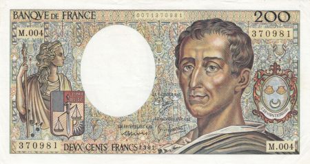 France 200 Francs Montesquieu - 1981 Série M.004